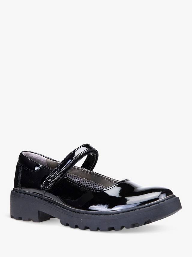 Детские школьные туфли Mary Jane Casey из искусственной кожи Geox, Black — фото 2