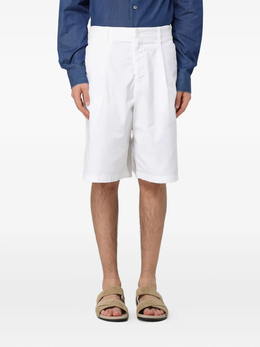 

Шорты со складками Giorgio Armani, белый