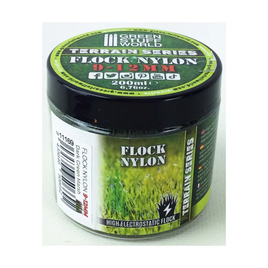 

Темно-Зеленый Марш - 200мл, Terrain - Flock Nylon - 9-12mm (Green Stuff World)