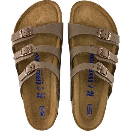 Сандалии Florida с мягкой стелькой женские Birkenstock, цвет Mocha Birkibuc — фото 2