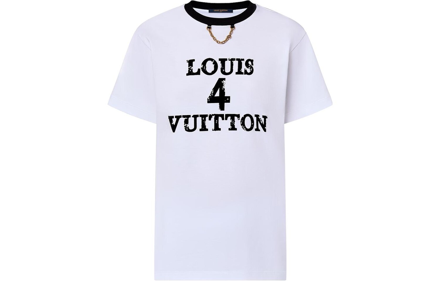 

Футболка женская Louis Vuitton, белый / черный