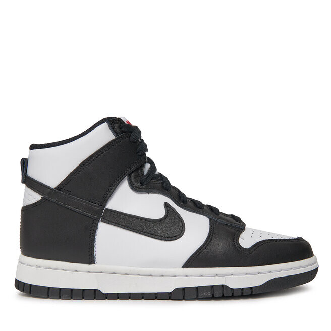 Кроссовки Nike Dunk High DD1869 103 White/Black/University Red, черно-белый