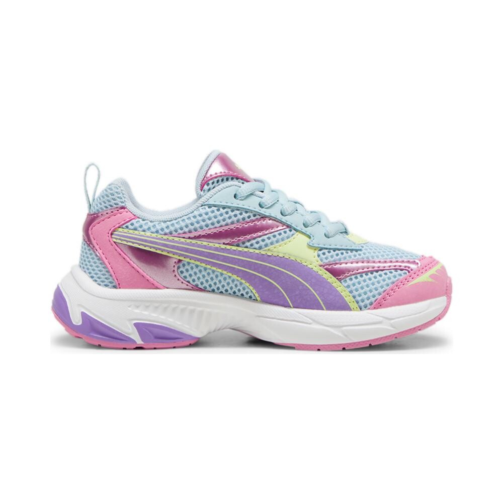 Кроссовки Puma Morphic Kids Lifestyle Shoes PS, синий/розовый — фото 2