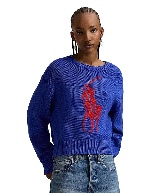 Свитер с круглым вырезом Ralph Lauren, Blue
