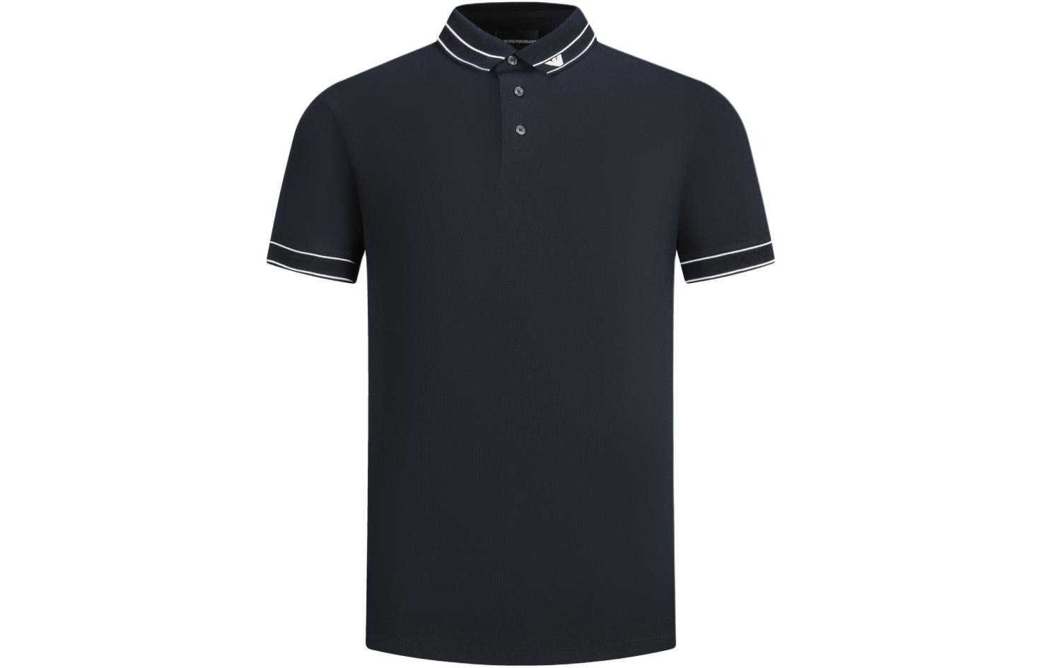 

Джерси поло с логотипом EMPORIO ARMANI, темно-синий