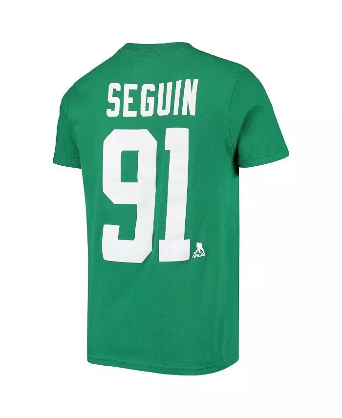 Футболка с именем и номером игрока Big Boys Tyler Seguin Kelly Green Dallas Stars Outerstuff — фото 3