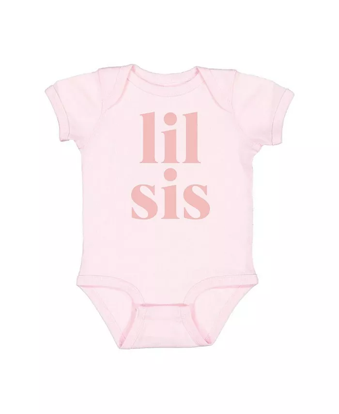 

Боди с коротким рукавом для девочек Lil Sis Sweet Wink, розовый