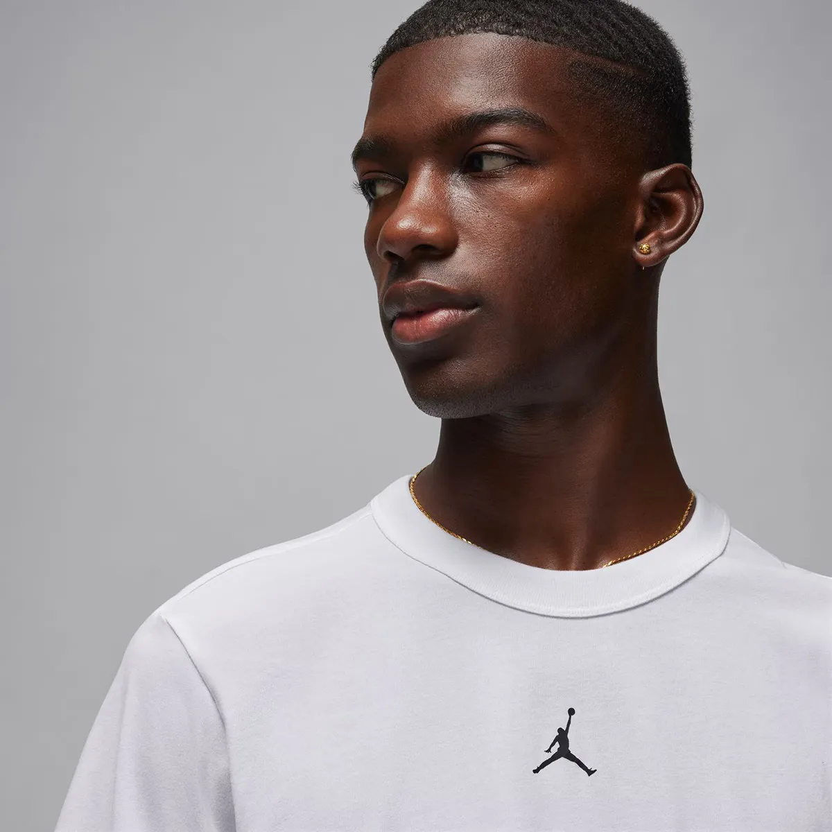 Мужская футболка Jordan Sport Nike, белый/черный — фото 3