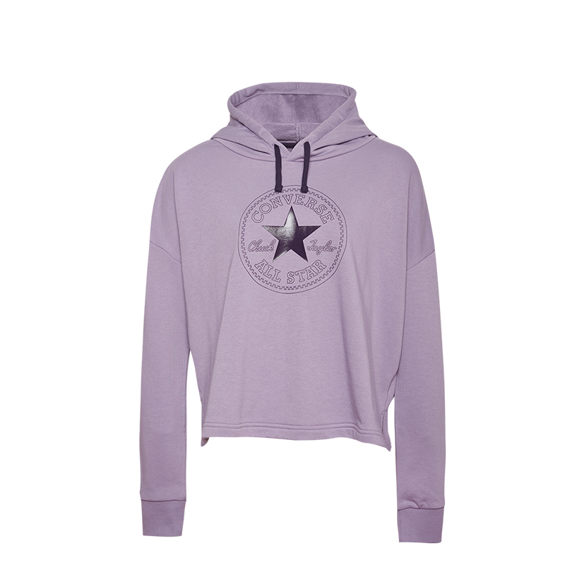 

Converse Толстовка All Star для женщин серо-фиолетовая, Фиолетовый, Converse Толстовка All Star для женщин серо-фиолетовая
