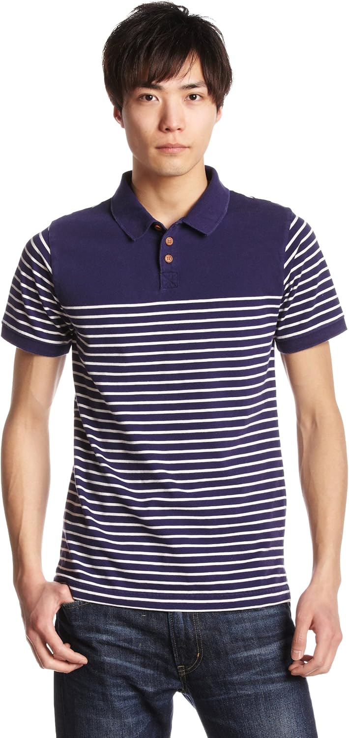 

Полосатая рубашка-поло LOOMIS на пуговицах Penfield Usa Collection, индиго