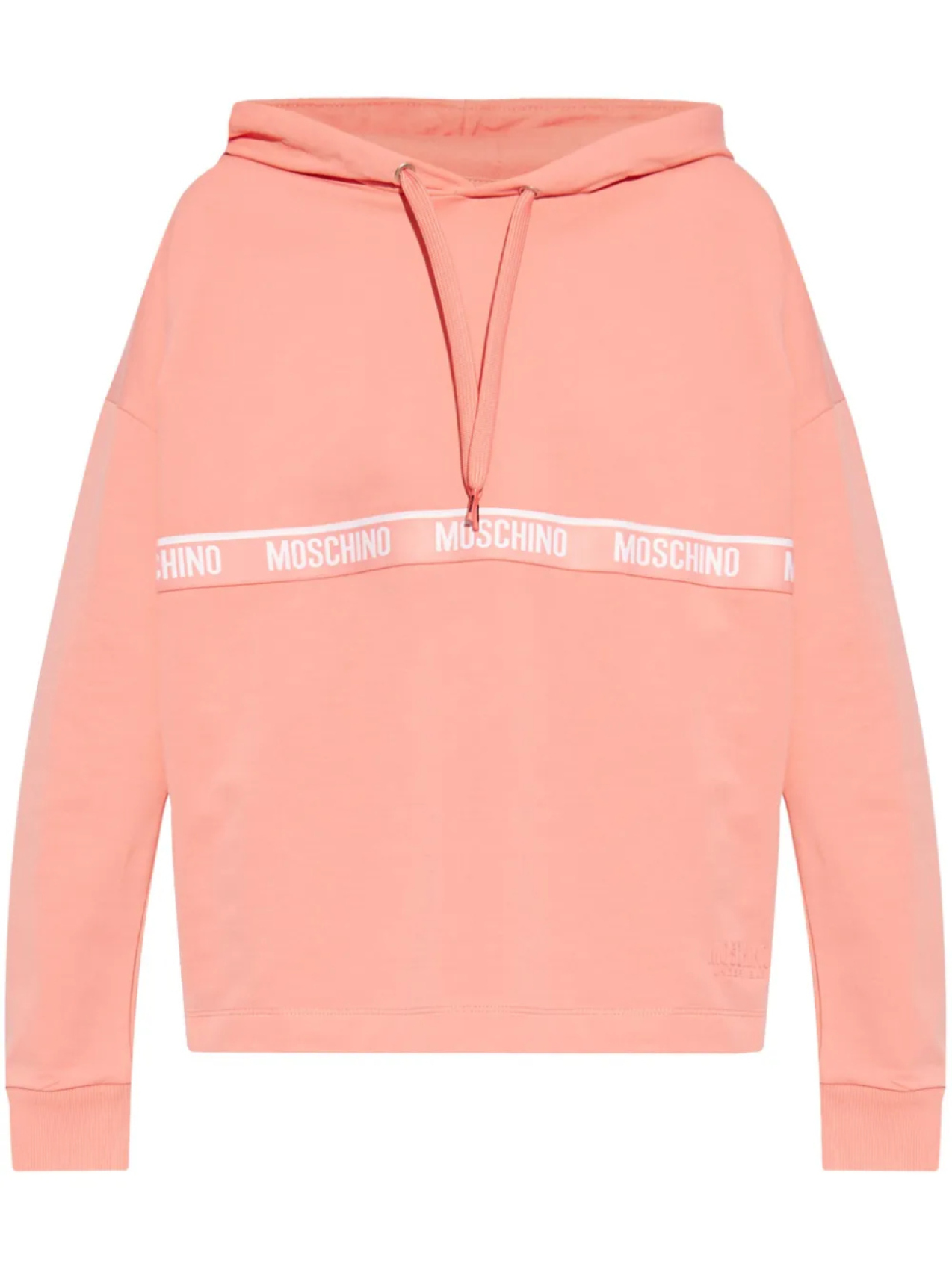 

Толстовка с капюшоном и вышитым логотипом Moschino, розовый