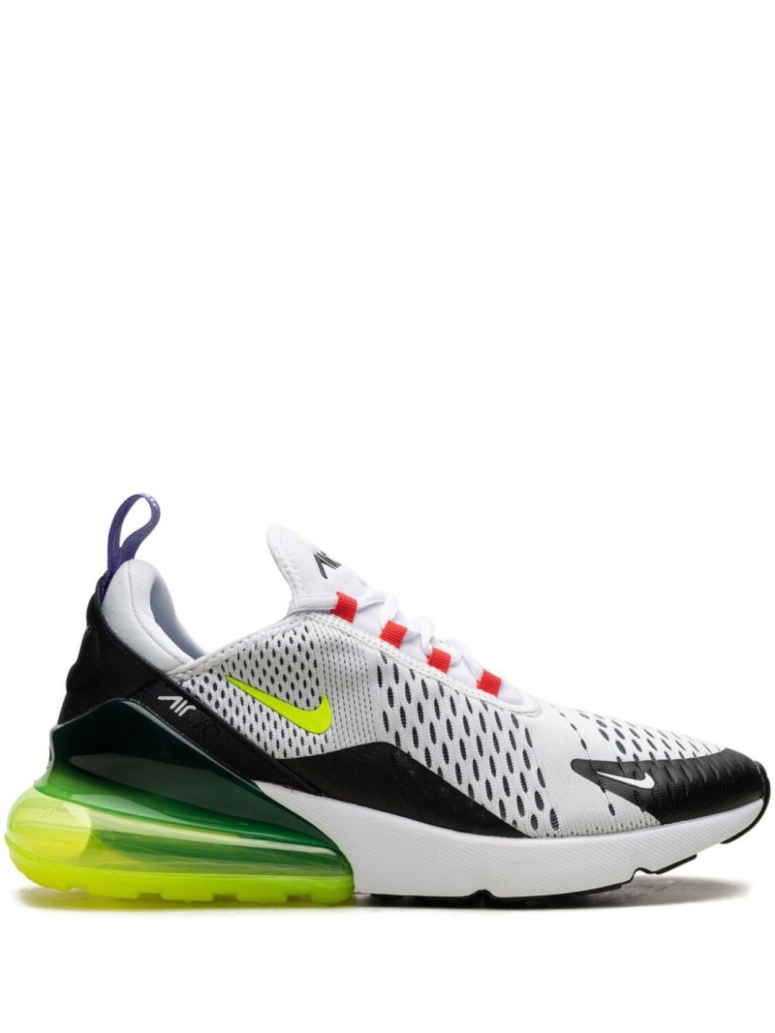 

Кроссовки Air Max 270 White/Volt/Siren Red Nike, белый