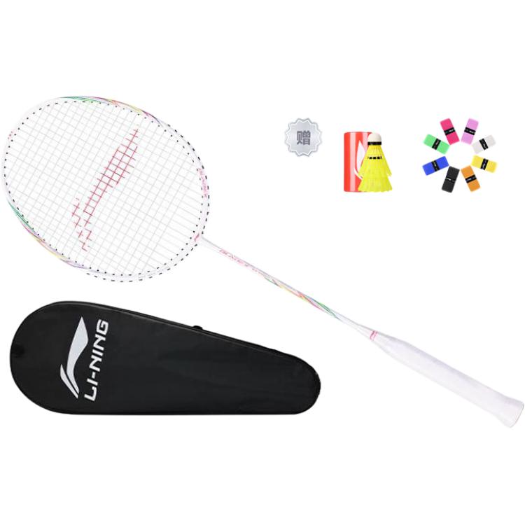 

LINING Sharp Shadow EX LIGHT ракетка для бадминтона, полный карбон, скоростной тип, повышенная скорость замаха, продвинутый уровень, 5U/G5, белый