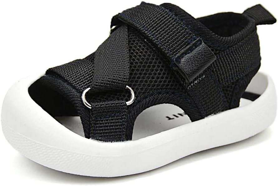 

Детские спортивные сандалии OAISNIT для мальчиков и девочек, легкие, с противоскользящей резиновой подошвой, для пляжа и воды, летние ходунки для малышей, черный