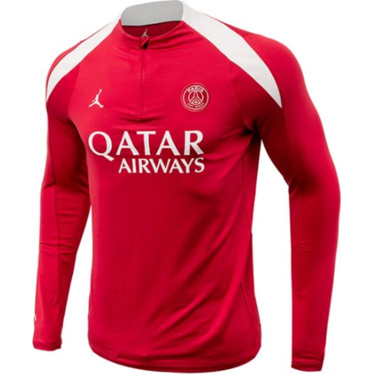 

Футболка dri-fit мужская paris saint germain strike fourth Jordan, красный