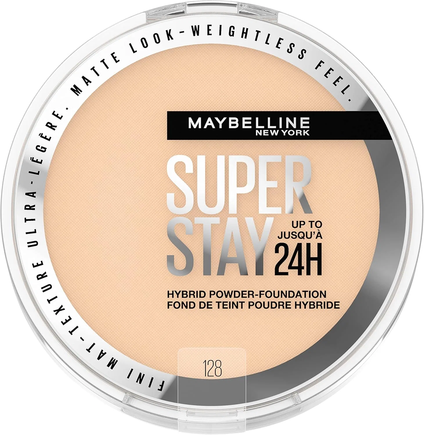 Компактная тональная пудра Maybelline Super Stay 24HR Hybrid Powder Foundation 128, 5.67 г