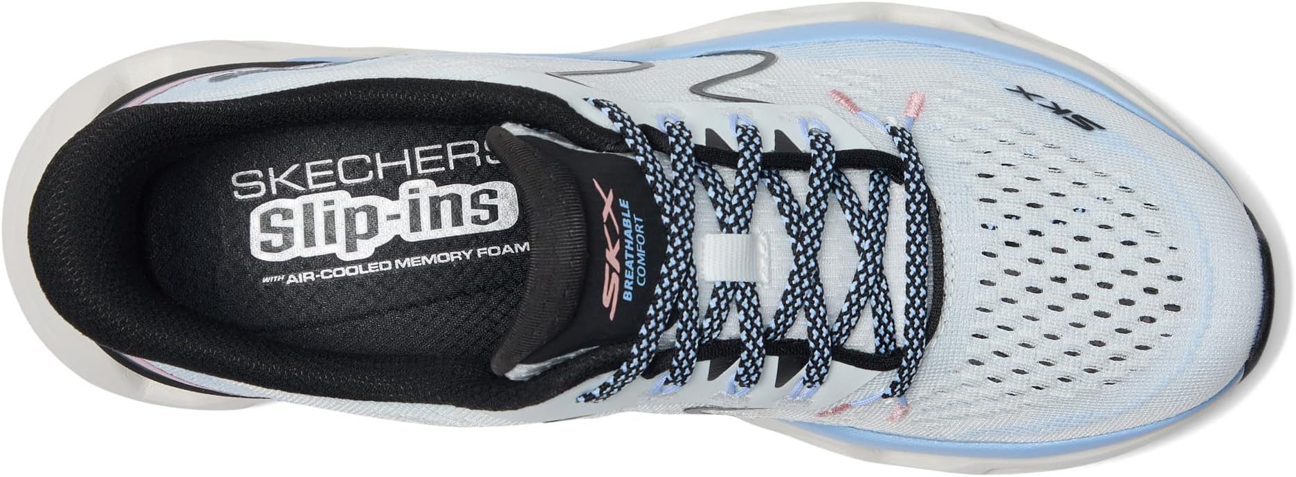 Кроссовки SKECHERS Glide-Step Altus Adrenaline Rush Hands Free Slip-Ins, цвет White Multi — фото 2