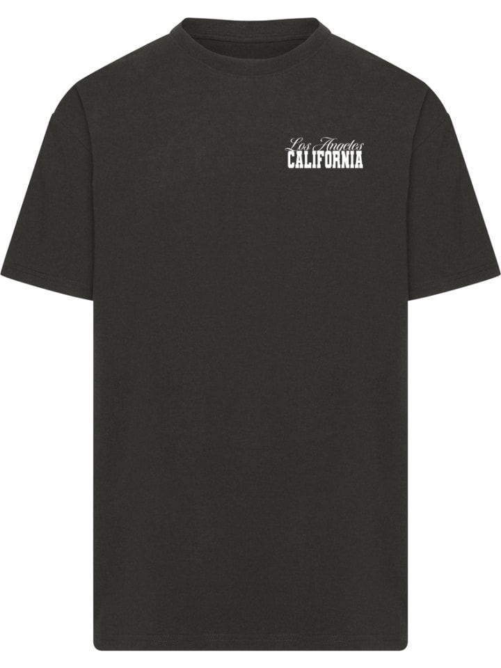 

Футболка California Hibiscus Heavy Oversize Tee черного цвета Mister Tee