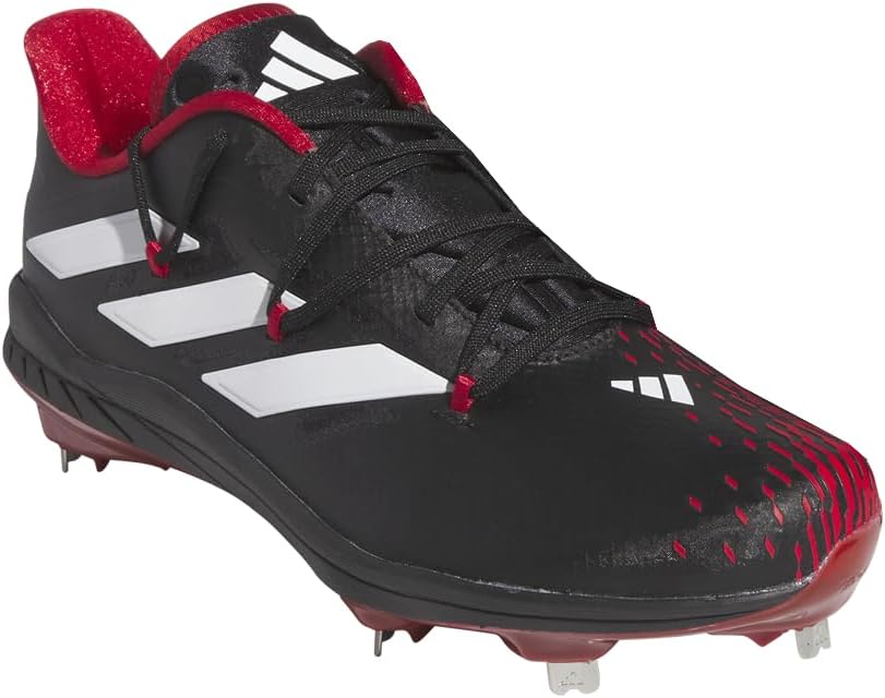 Мужские кроссовки Adidas Adizero Afterburner 9, белый/черный/красный — фото 3