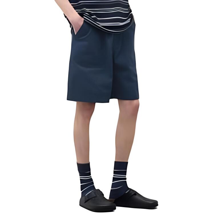 Jw Anderson Co-Branded Series Повседневные шорты для мужчин Темно-синие Uniqlo, темно-синий — фото 2