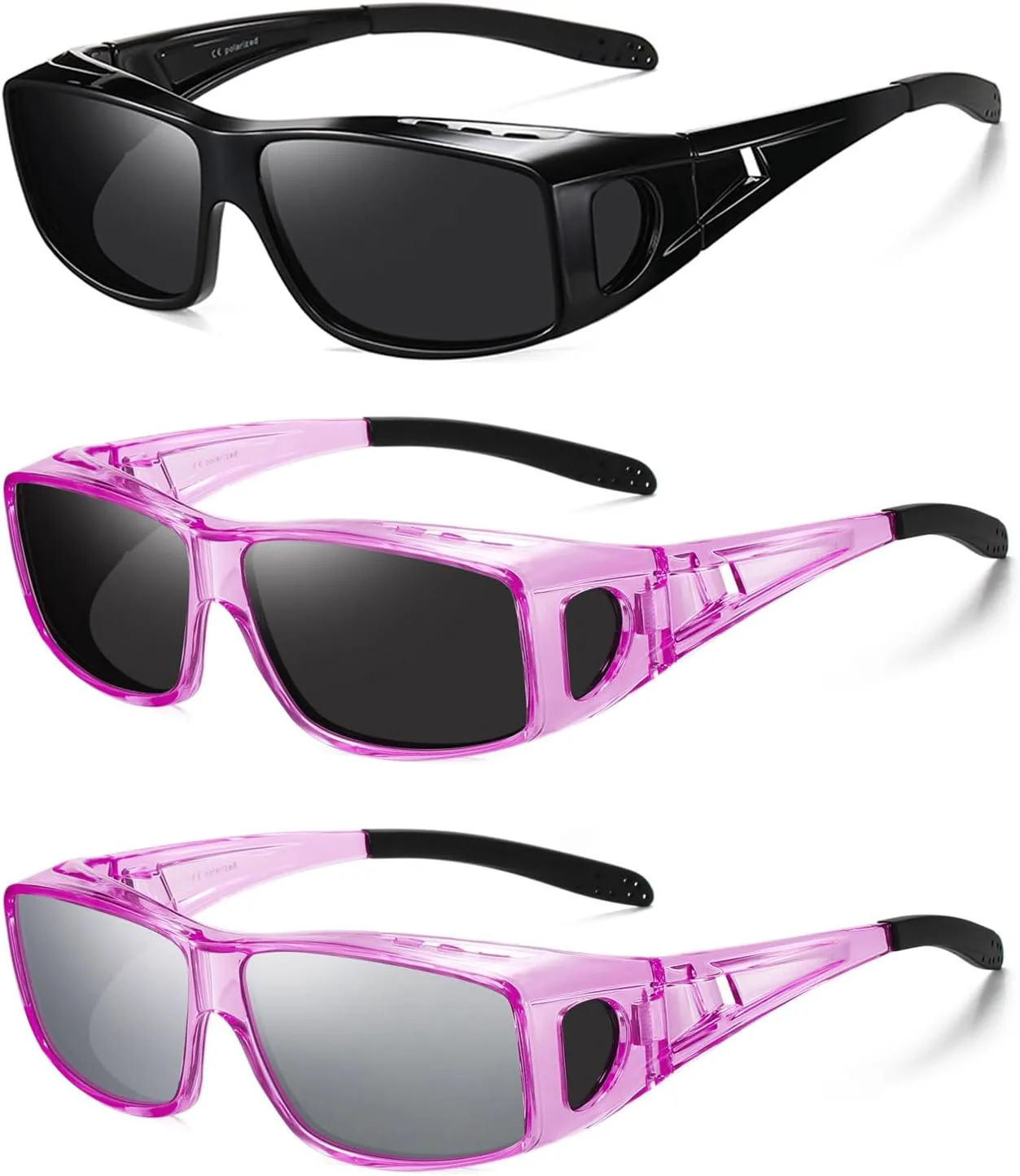 

Поляризационные очки-насадки Wzerry UV400, обтекаемые, для вождения и отдыха. Цвета: Black/Grey, Transparent Purple/Grey, Transparent Purple/Silver. Унисекс