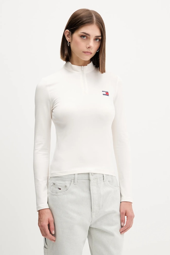 

Лонгслив Tommy Jeans, бежевый