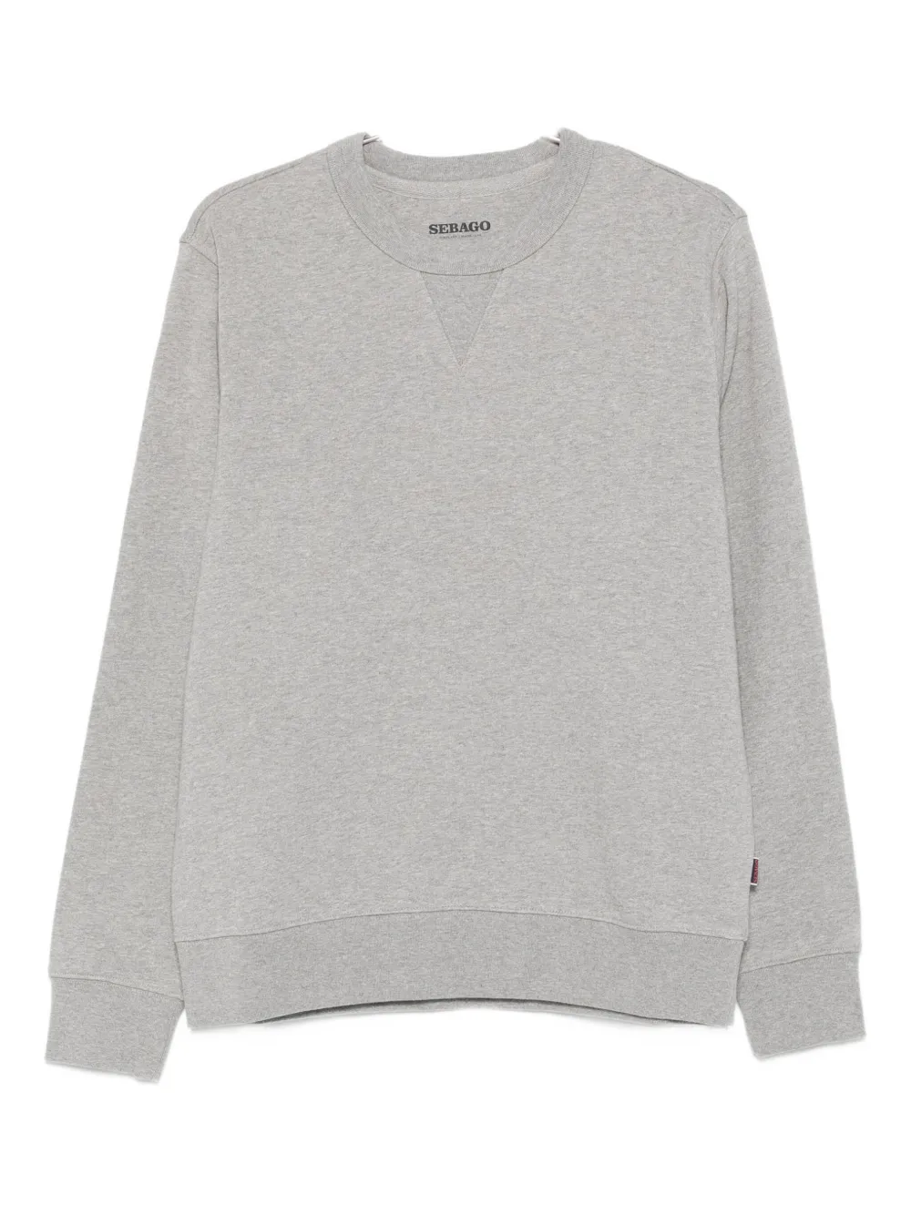 

Хлопковый свитшот с круглым вырезом Sebago, серый