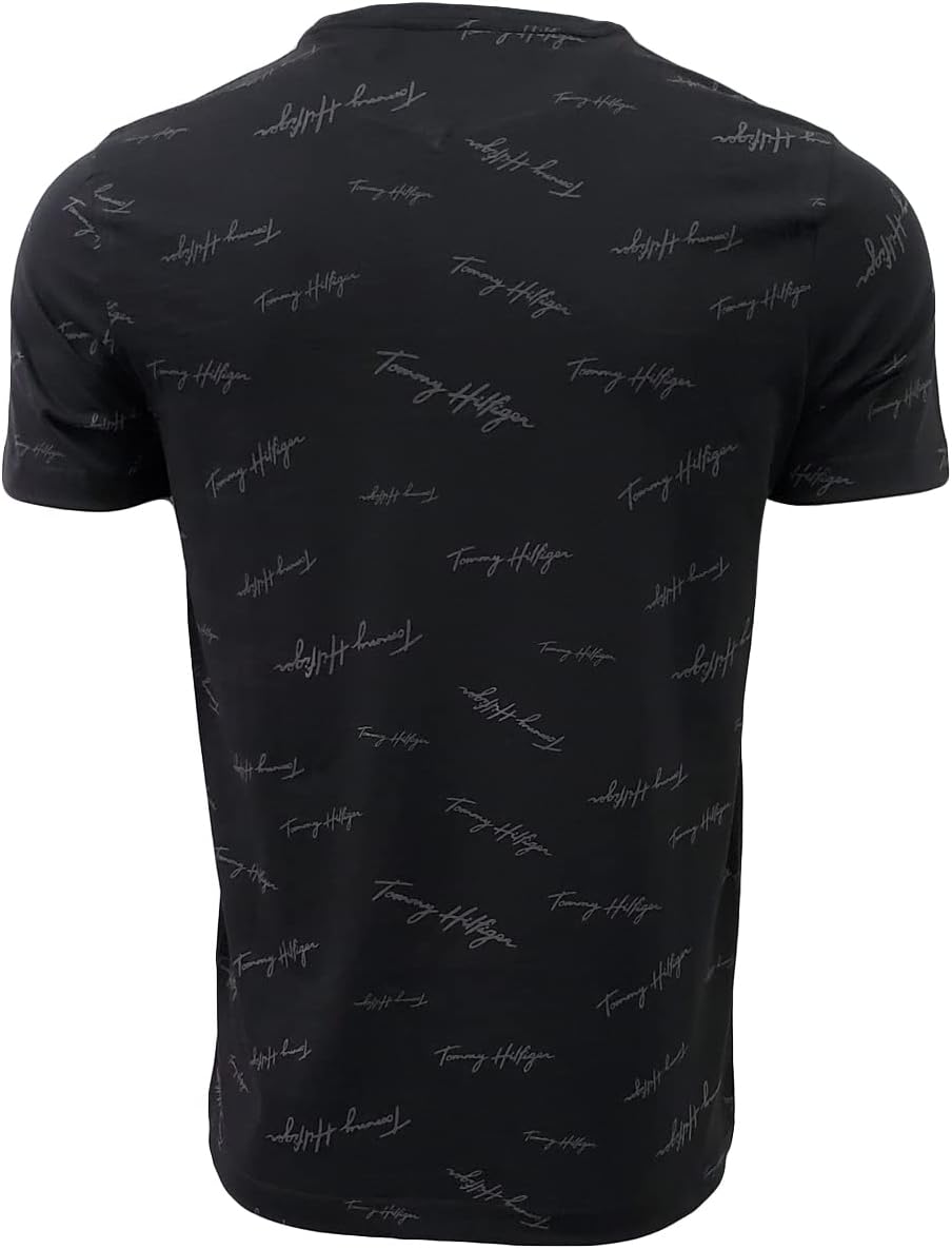 Мужская футболка Tommy Hilfiger Tommy Jeans с графическим логотипом, Black (Signature Logo) — фото 2