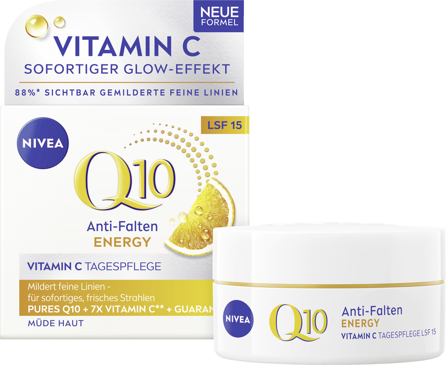 

Дневной крем NIVEA Q10 Energy Anti-Falten Tagespflege LSF 15