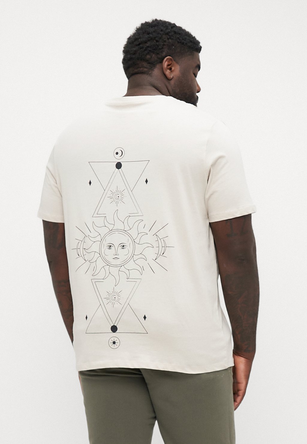 

Футболка с принтом JJJACKIE TEE CREW NECK Jack & Jones, бежевый