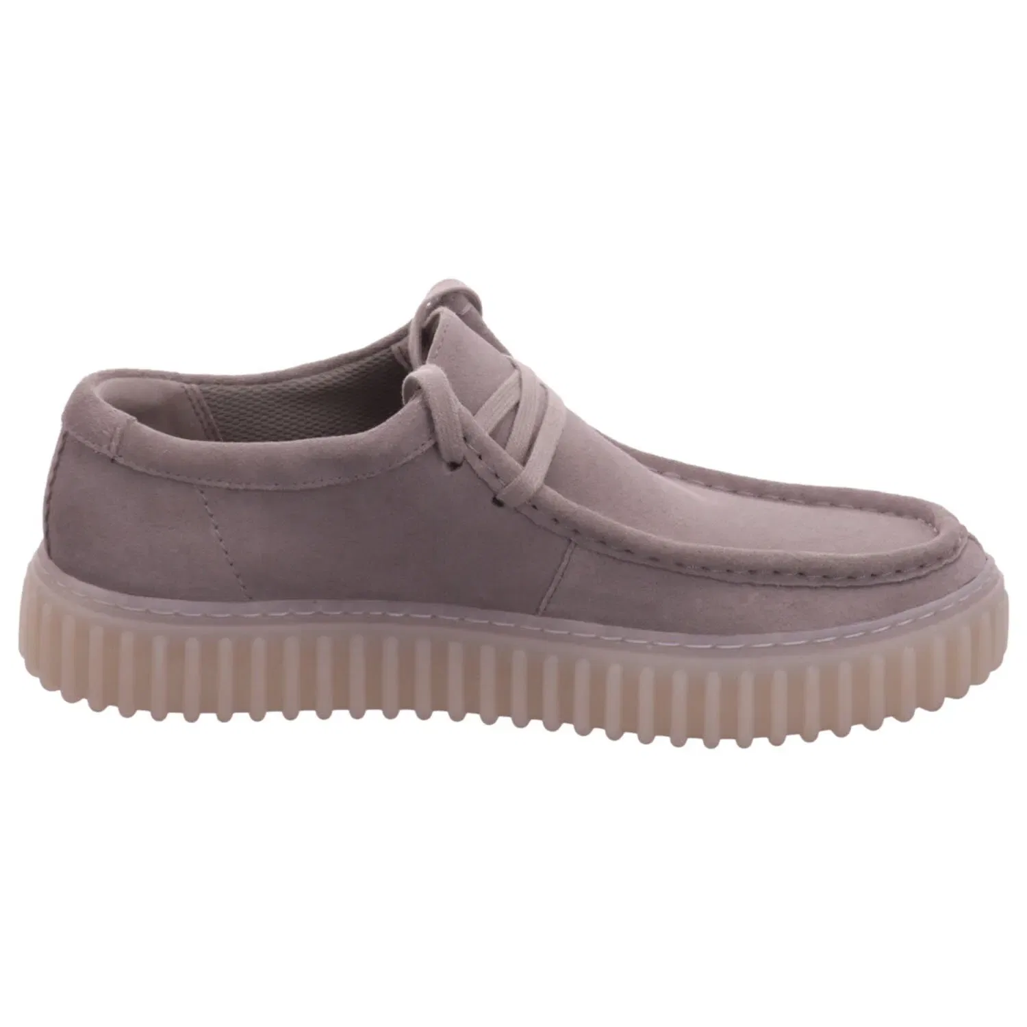 Полуспортивные мужские туфли на шнуровке Clarks серые — фото 4