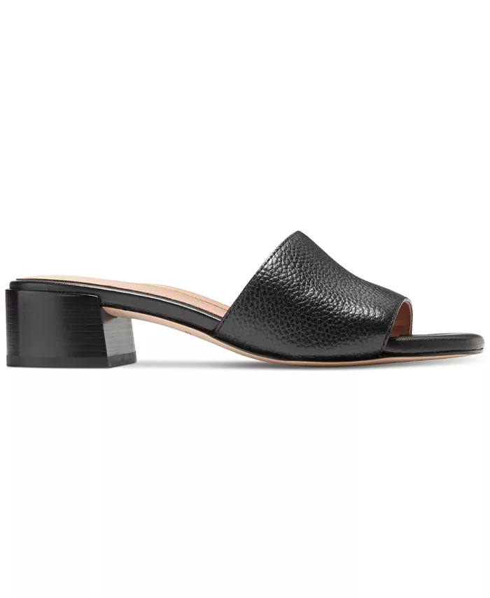 Женские босоножки Calli на блочном каблуке с одинарным ремешком Cole Haan, черный — фото 2