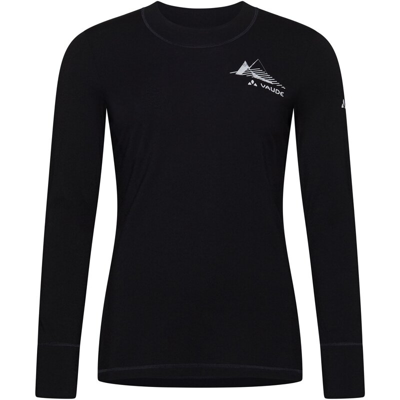 

Shirt wo monviso wool ls t-shirt ii Vaude, черный