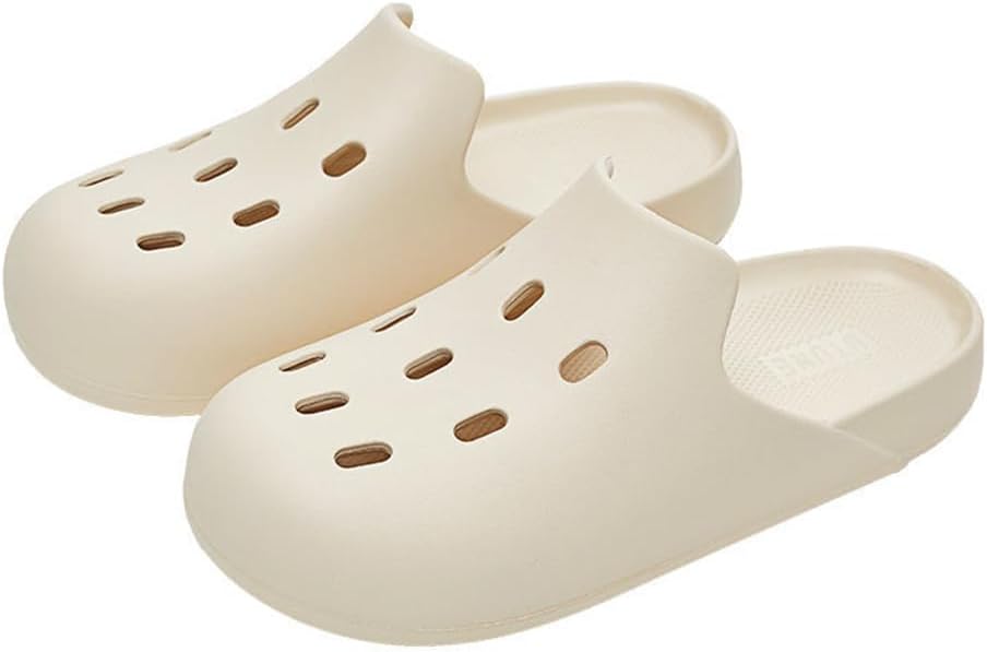 

БаронХонг Мужские и Женские Тапочки, Пляжные Сланцы, Летние Повседневные Тапочки, Нескользящие из EVA Baronhong, белый