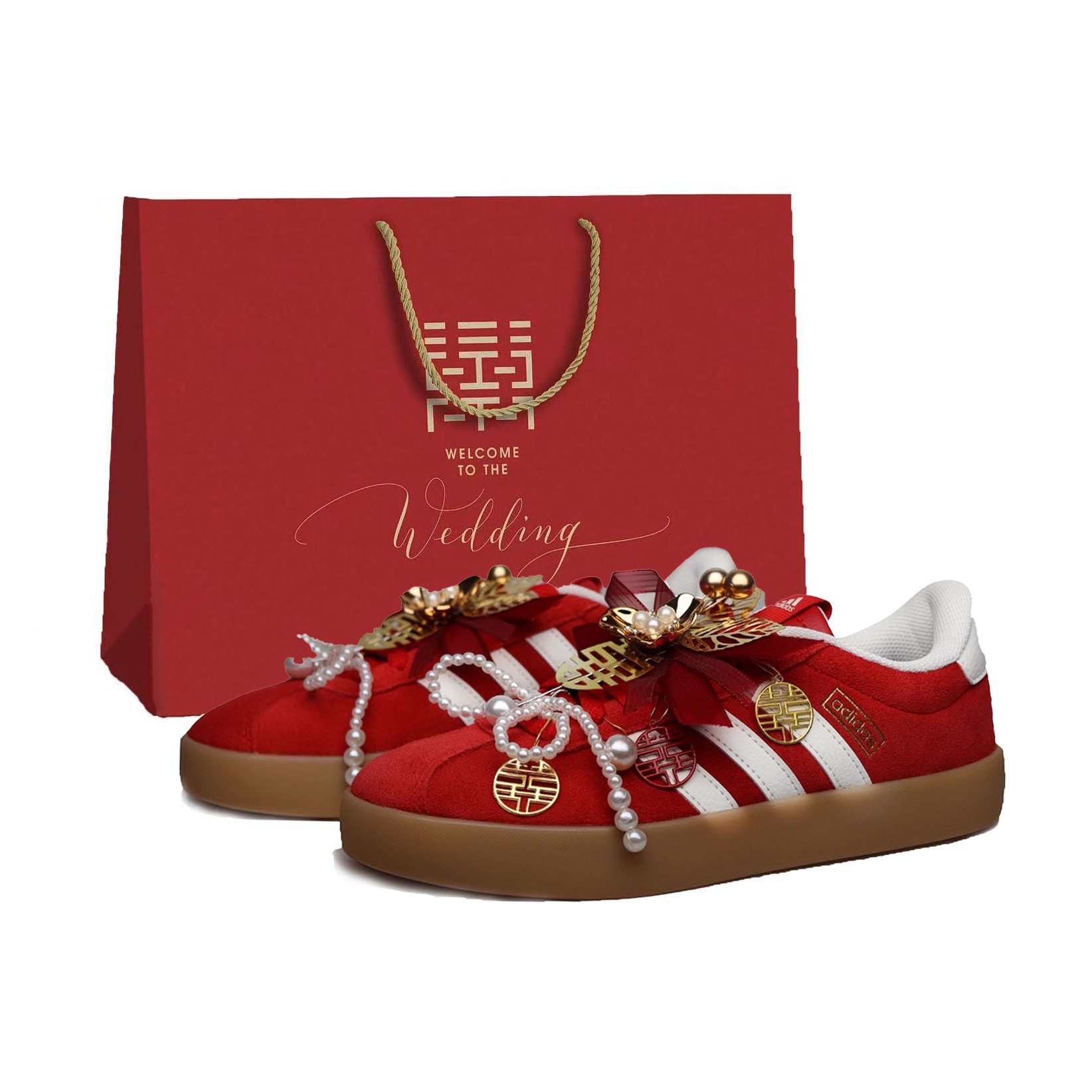 

Adidas VL COURT 30 As You Wish Shopping Bag - износостойкие и легкие низкие скейтбордистские кроссовки унисекс, красные