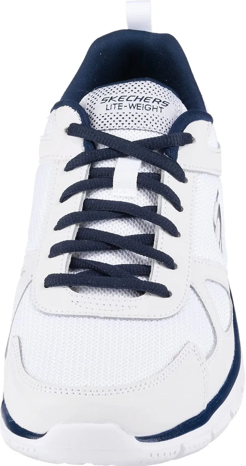 Мужские кроссовки Skechers Track-Scloric 52631-bbk, белый/синий — фото 3