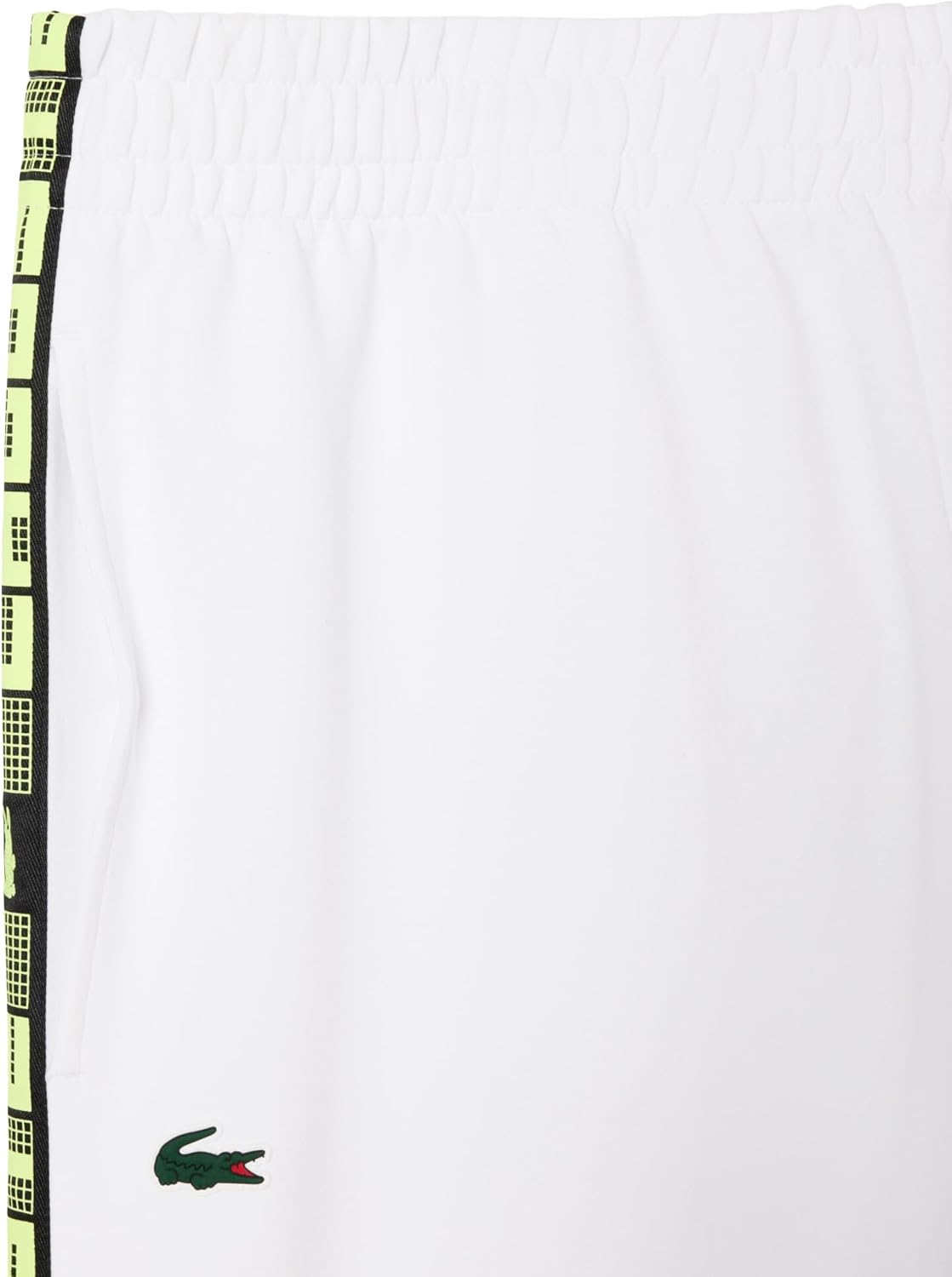 Мужские спортивные брюки Lacoste Sport Tennis с логотипом и полосками, White — фото 2