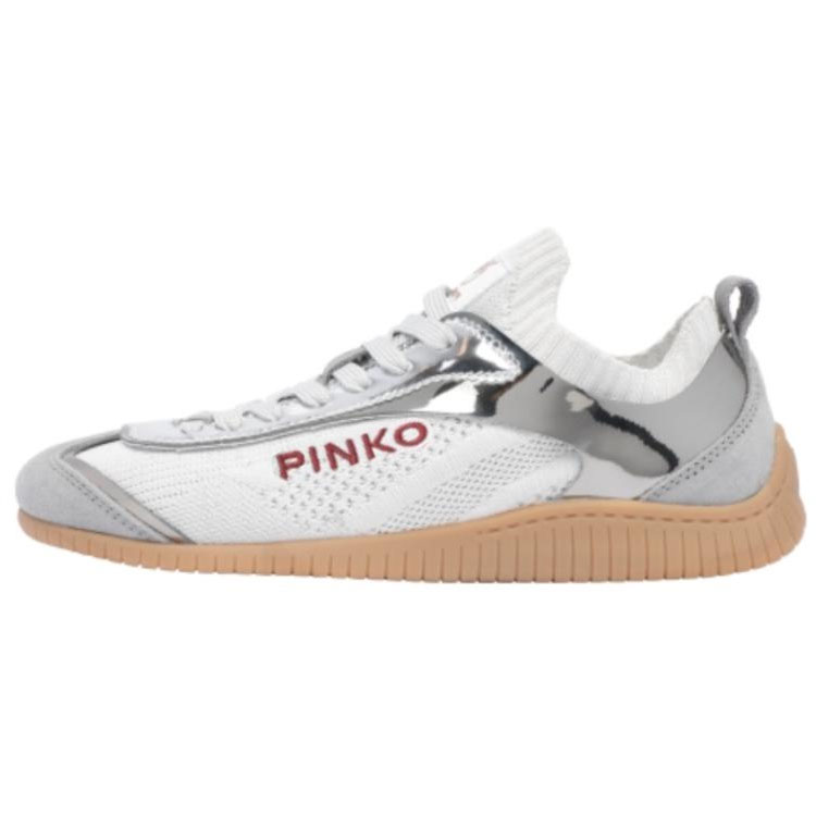 Низкие кроссовки с вышитым логотипом для женщин PINKO