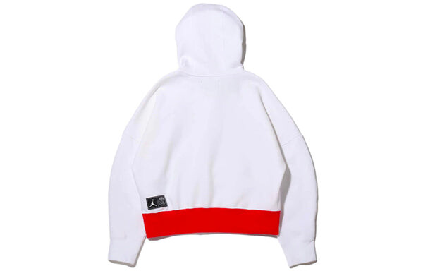 Толстовка (WMNS) Air Jordan Brand AS W J PSG FLC Paris Saint-Germain Knit White, белый — фото 2