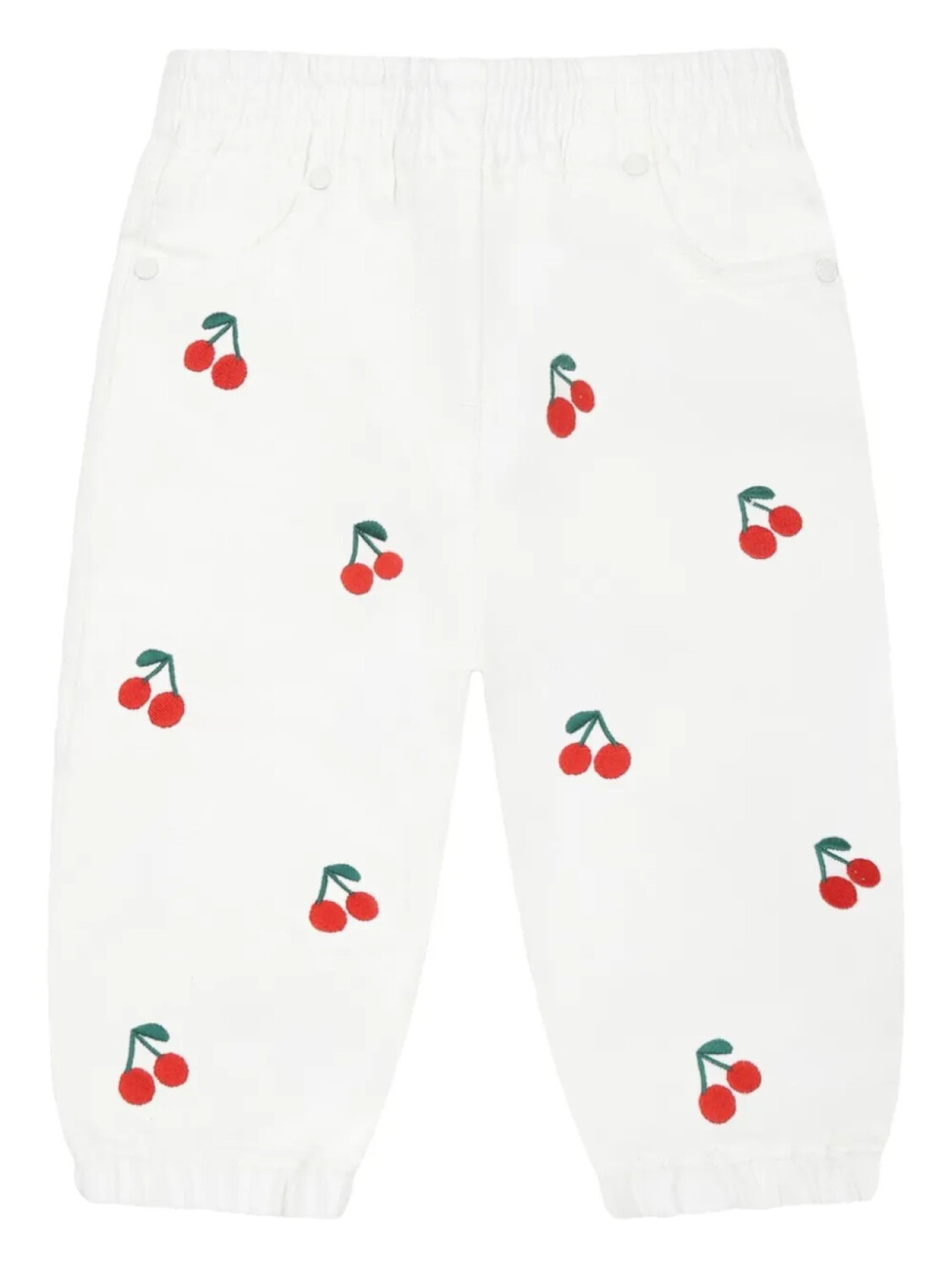 

Брюки Stella McCartney Kids с принтом вишни, белый