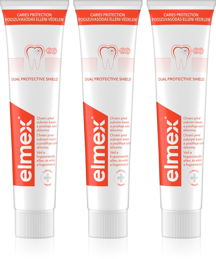 

Зубная паста с фторидом для защиты от кариеса Elmex, 3× 75 мл