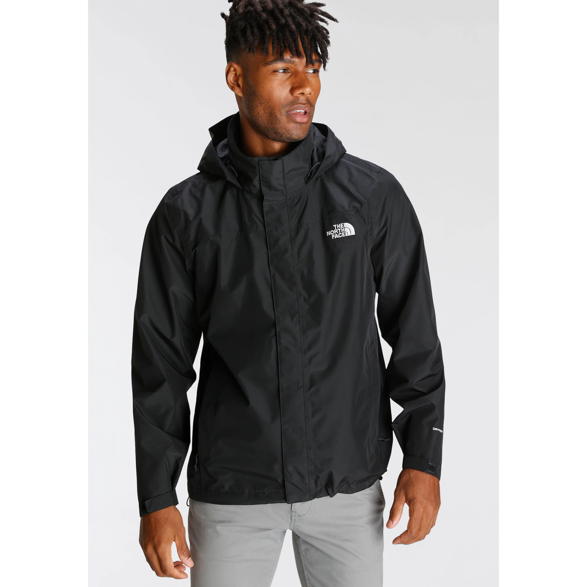 

Дождевик The North Face "SANGRO", с капюшоном, водоотталкивающий, ветронепроницаемый и дышащий, черный