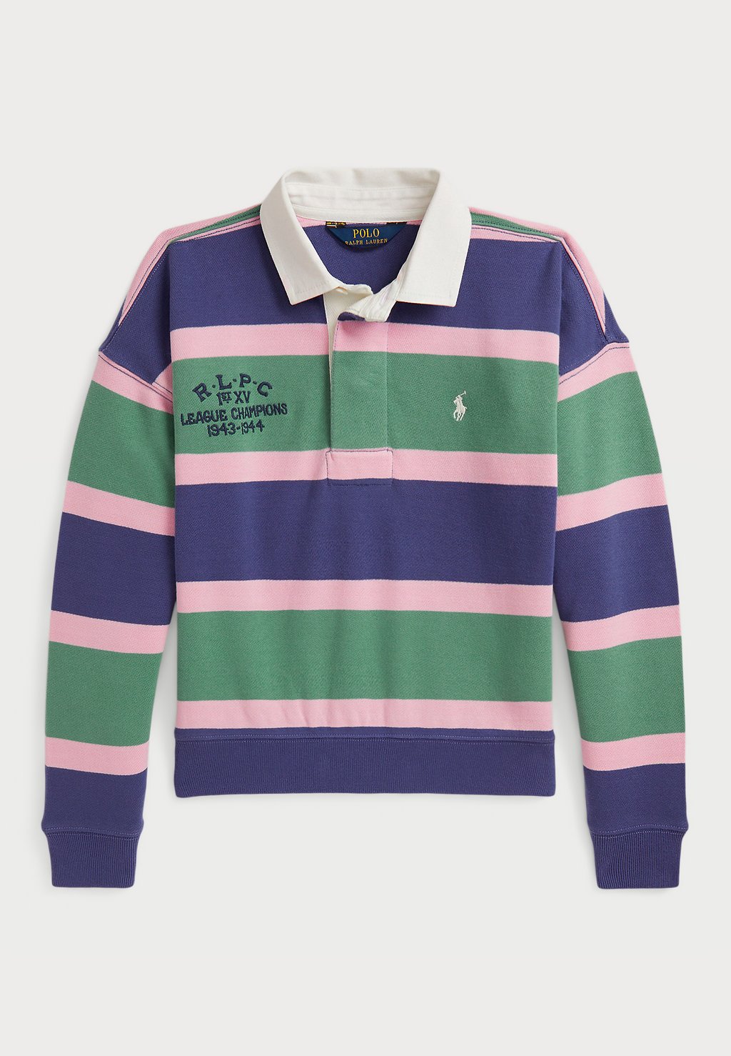 

Толстовка STRIPED TERRY RUGBY SWEATSHIRT Polo Ralph Lauren, мультиколор