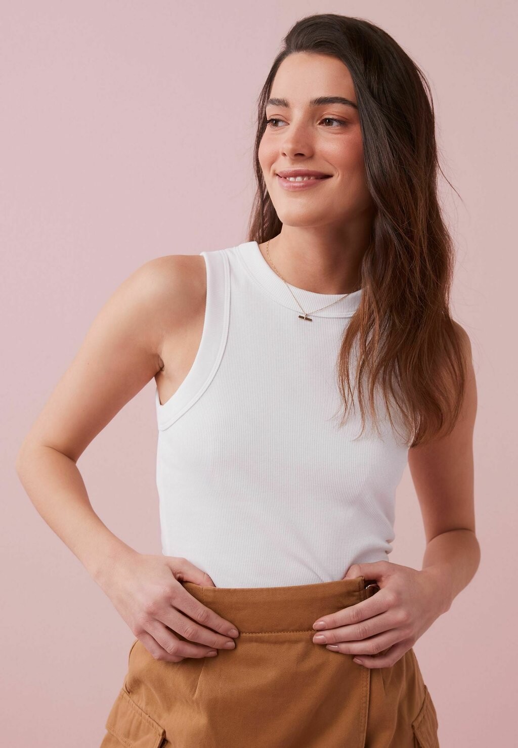

Топ RACER TANK Next, цвет white rib