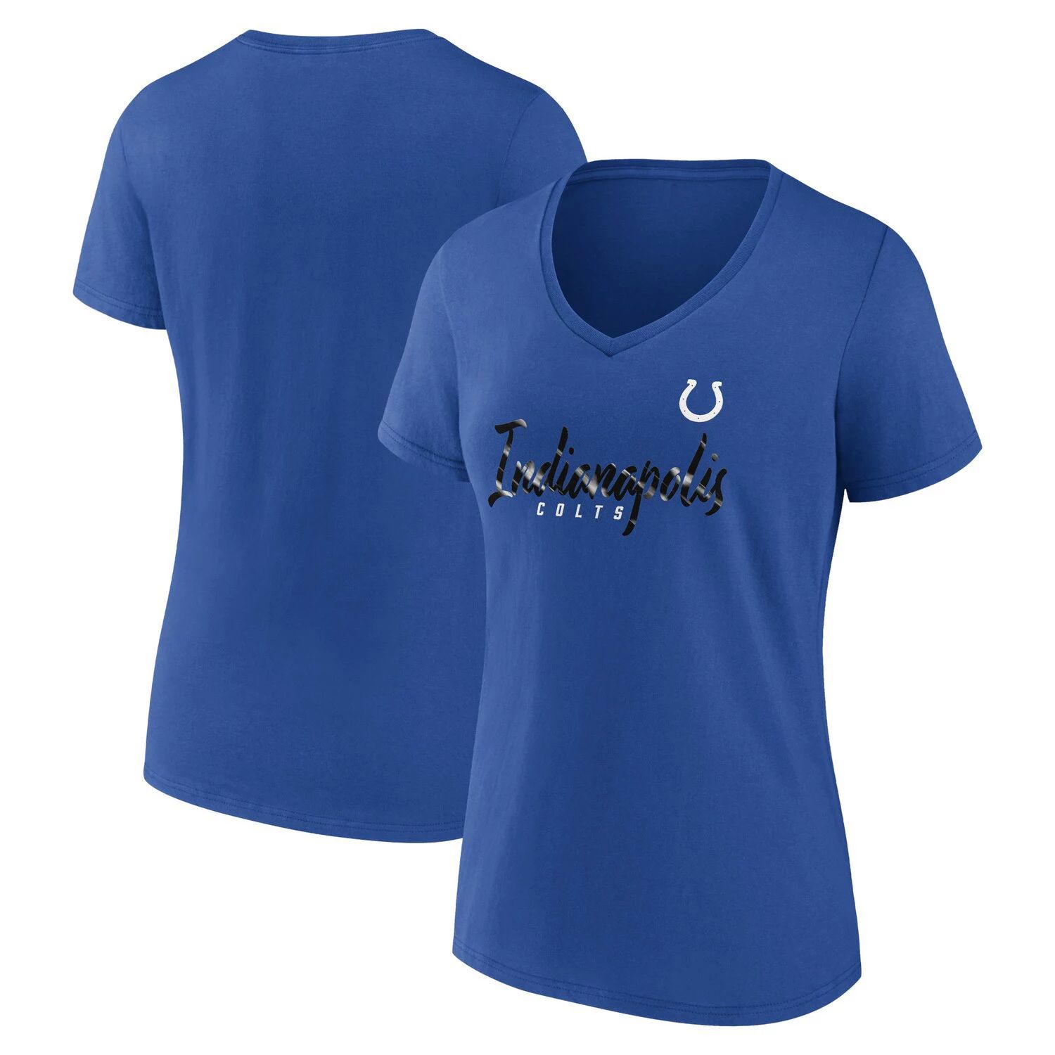 

Женская футболка Fanatics Royal Indianapolis Colts Shine Time с v-образным вырезом Fanatics