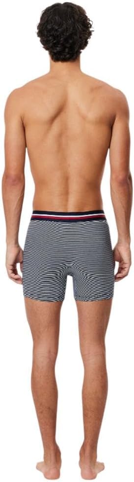 Lacoste мужские боксеры Essential 3 Pack Allover Croc, Navy Blue/White — фото 3