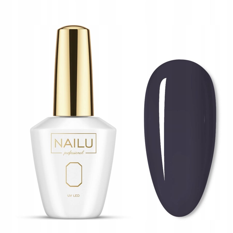 

Nailu #728 Темно-серый сливовый гибридный лак 8 мл