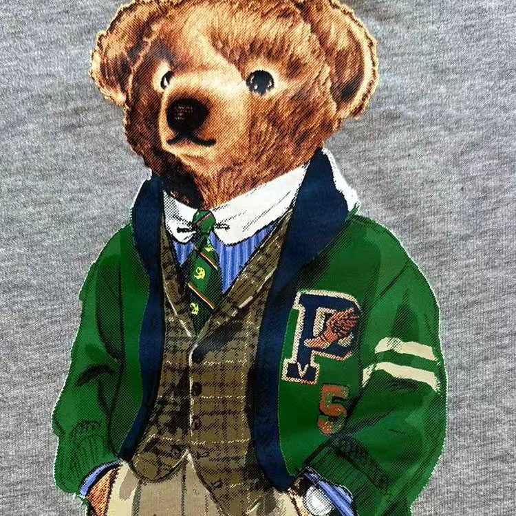 Футболка Polo Ralph Lauren Polo Bear, серый — фото 4