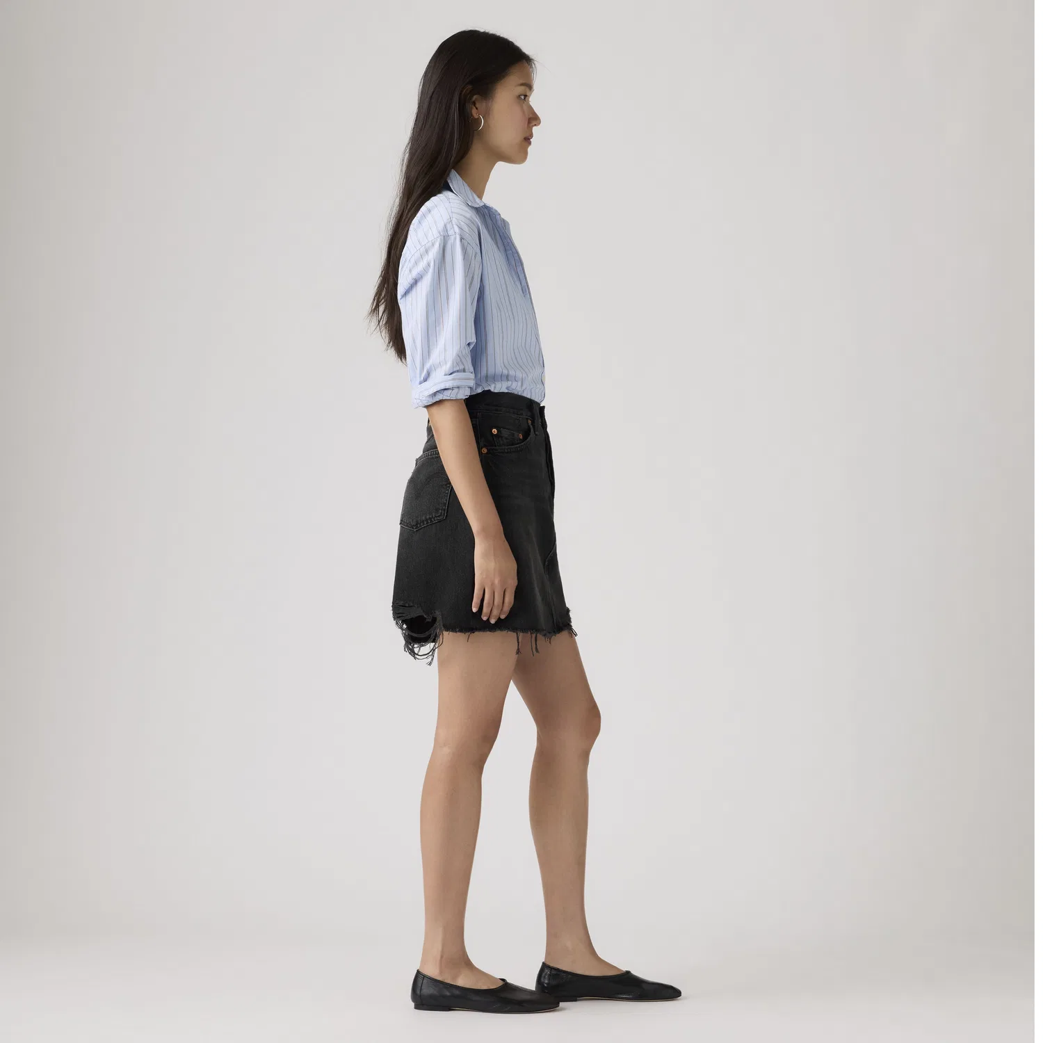 Деконструированная юбка Levi's, Black — фото 4