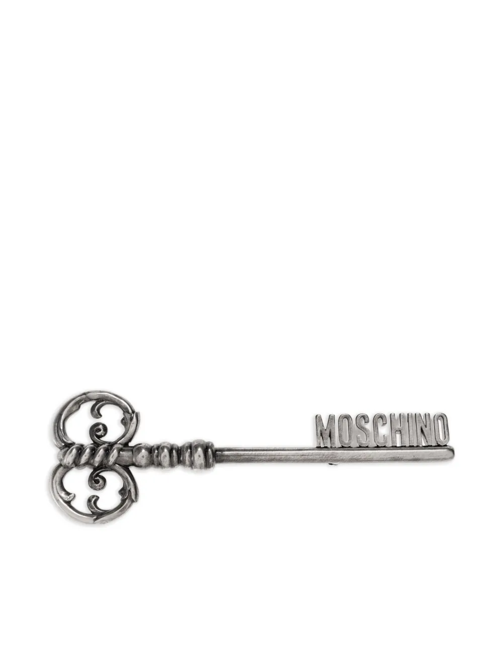 

Брошь в виде декоративного ключа Moschino, серебряный